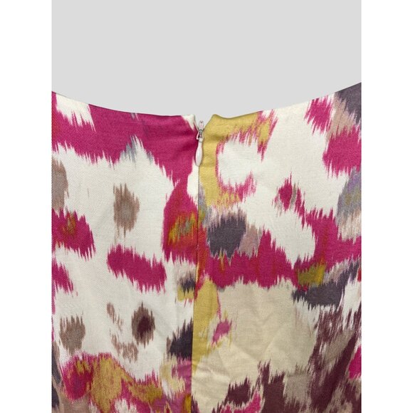 Ann Taylor Loft Womens Multicolor Ruffle Sleeve Dress Size 12 - Picture 7 of 16